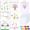 Mother’s Day Card Making Kit – 36 DIY Thumbprint Greeting Cards with Envelopes & Ink Pads, Fun Bulk Craft Set for Kids, Mom Gift & Home Activities